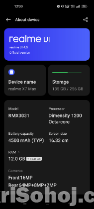 Realme x7 max